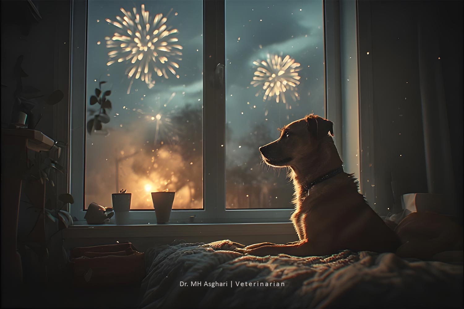 ترس سگ و گربه از صداهای بلند